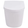 Wall Hung Toilet with Concealed Cistern Ceramic White Image 8