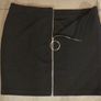 Black Skirt Zip Detail Image 2