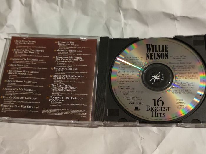 Willie Nelson 16 Biggest Hits Cd