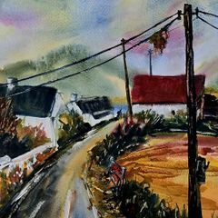 Connemara home watercolour