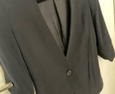 zara black blazer xs