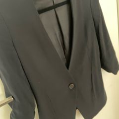 zara black blazer xs