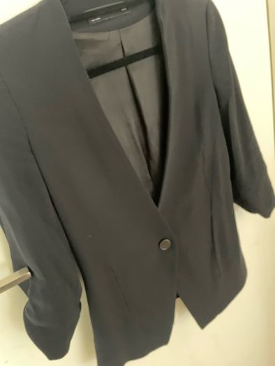 zara black blazer xs