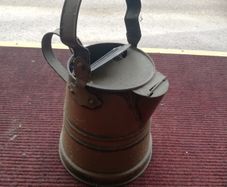 antique copper churn