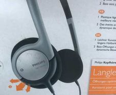 Old School Philips Headphones Corded