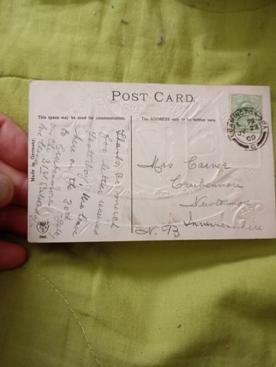 Irish 1926 post card vintage