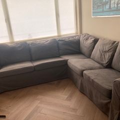 IKEA grey EKTORP corner sofa