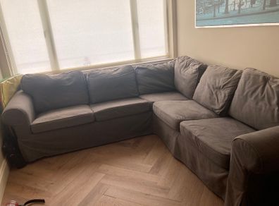 IKEA grey EKTORP corner sofa