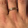 Rose Gold Plated Ladies Sterling Silver Ring Image 3