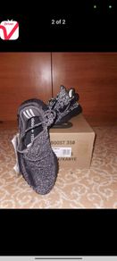 Full Black reflective Yeezys