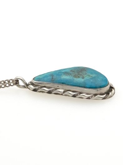 Vintage 925 Sterling Silver & Turquoise Necklace