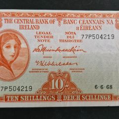 10 Shillings Lady Lavery 1968 Banknote