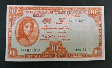 10 Shillings Lady Lavery 1968 Banknote