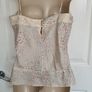 Off White Polka Dot Silk Y2K top from Jasper Conran Jeans size 14 Image 5
