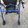 rollator with seat and storage pouch Image 5