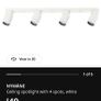 IKEA NYMANE Ceiling Spotlight with 4 Spots White Unused Brand New Image 3