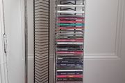 CD/DVD Stand (x80), black + chrome effect - STILL AVAILABLE 28/06/2026
