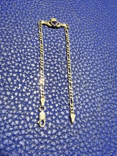 Sterling Silver Claddagh Bracelet