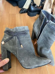 Ted baker genuine suede grey ankle boots