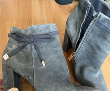 Ted baker genuine suede grey ankle boots
