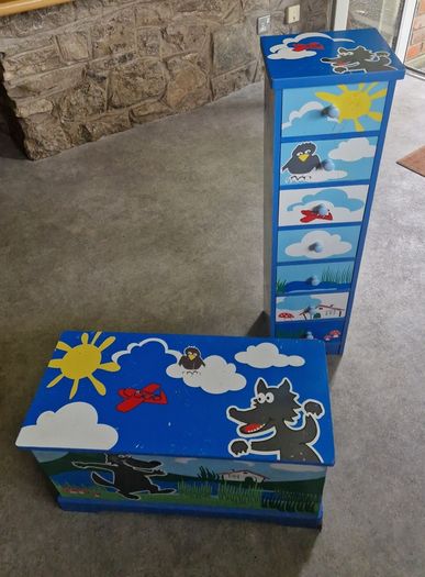 Toy storage (chest & drawers)