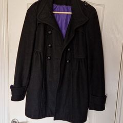 Redherring black wool coat