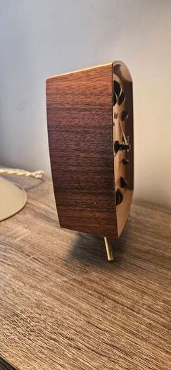 Kienzle wooden tripod clock vintage mid century