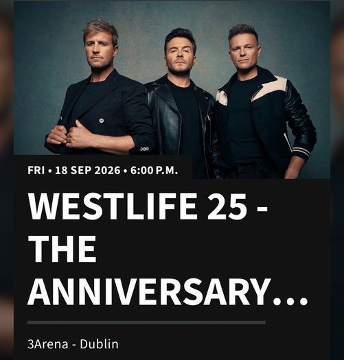 Westlife Ticket Standing