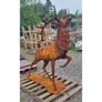 Standing Stag Cast Iron Rusty CH R QY31 Image 2
