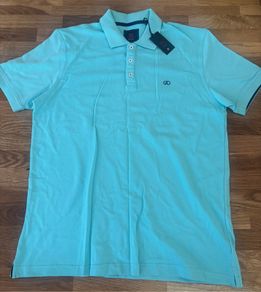BNWT Mens Andre Turquoise Polo Shirt Large