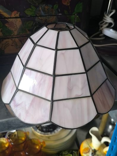 Stained glass shades and lamps