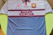 Mint 1995/96 Manchester United "Invisible" Umbro Away Jersey Size 3XL Adults
