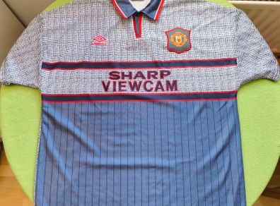 Mint 1995/96 Manchester United "Invisible" Umbro Away Jersey Size 3XL Adults