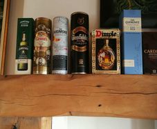 job lot Irish whiskey and Scotch boxes tins tubes empty