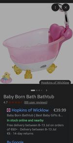 Baby born bath