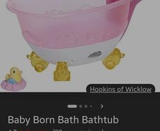 Baby born bath