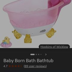 Baby born bath