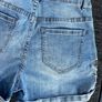 Monday Denim Shorts XS Embroidered Floral & Bird Design Image 10