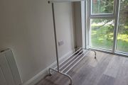 IKEA RIGGA clothes rail in white