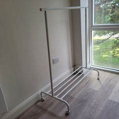 IKEA RIGGA clothes rail in white