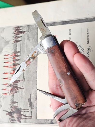 Antique 1910s Wenger Tahara Original Swiss Army Knife from mid 1910 over 100years old Collectable Militaria