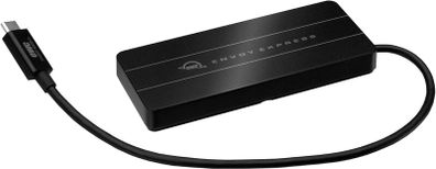 OWC Envoy Express - Thunderbolt Bus-Powered Portable NVMe M.2 Enclosure, supports up to 1553MB/s, integrated Thunderbolt 3 cable - Boxed