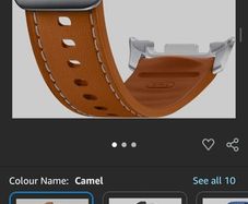 Samsung Galaxy Official Adjustable Hybrid Band for Watch8 and Watch8 Classic in Camel