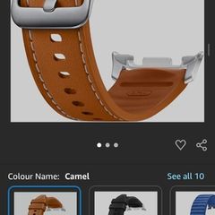 Samsung Galaxy Official Adjustable Hybrid Band for Watch8 and Watch8 Classic in Camel