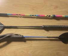 3 Horse riding whips