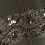 Black ladies blazer with sequin decorative trim Image 2
