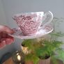 Antique Myotts Country Life Staffordshire 3 cups & Saucers Image 4
