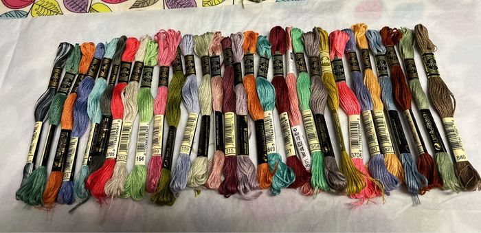 30 DMC Embroidery thread skeins