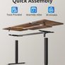 Electric Standing Desk Height Adjustable For Gaming and Computer, 120 x 60cm Sit Stand Image 5