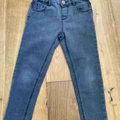 Girls Gray Jeans - Zara (3-4yrs)